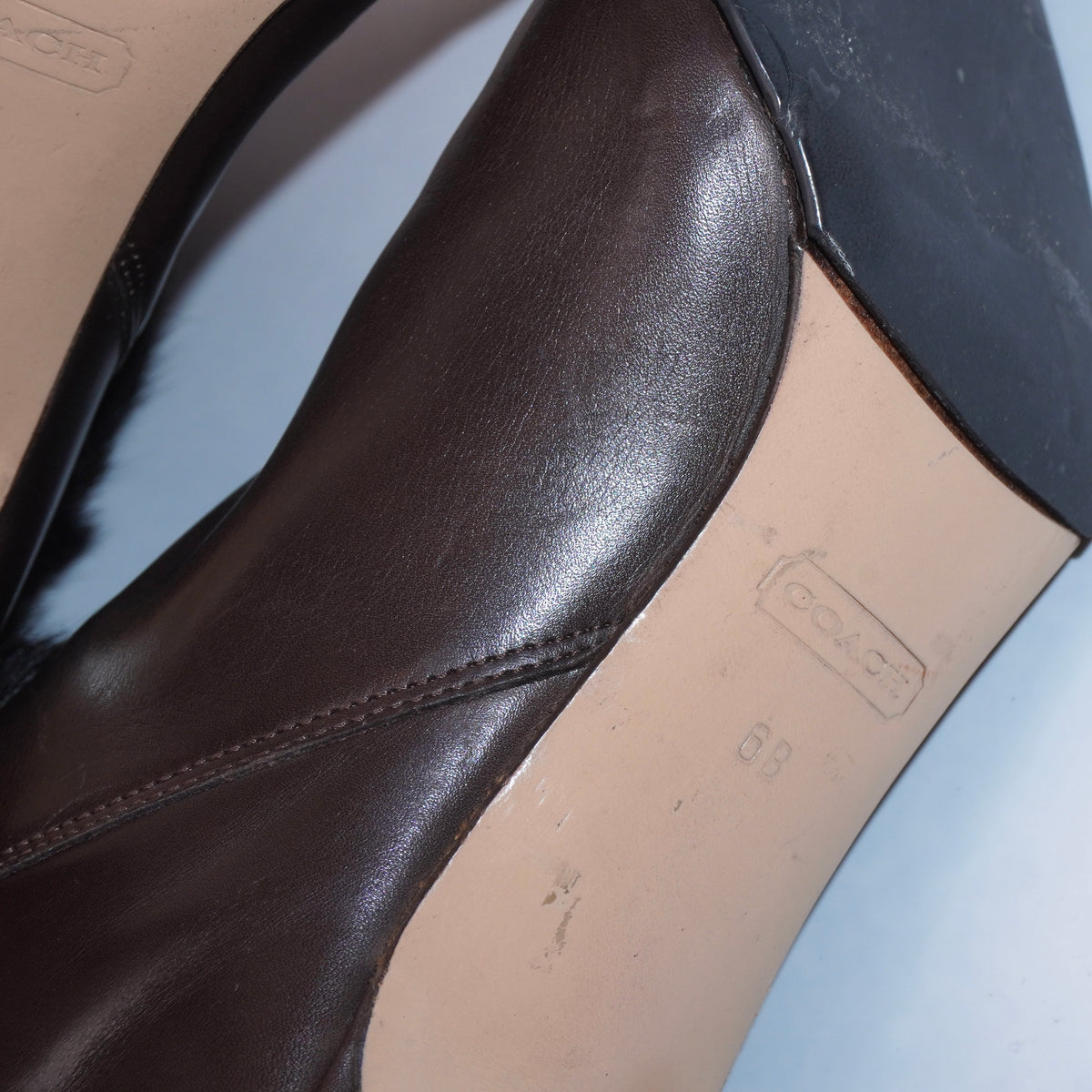 Coach Fur Boots (36)