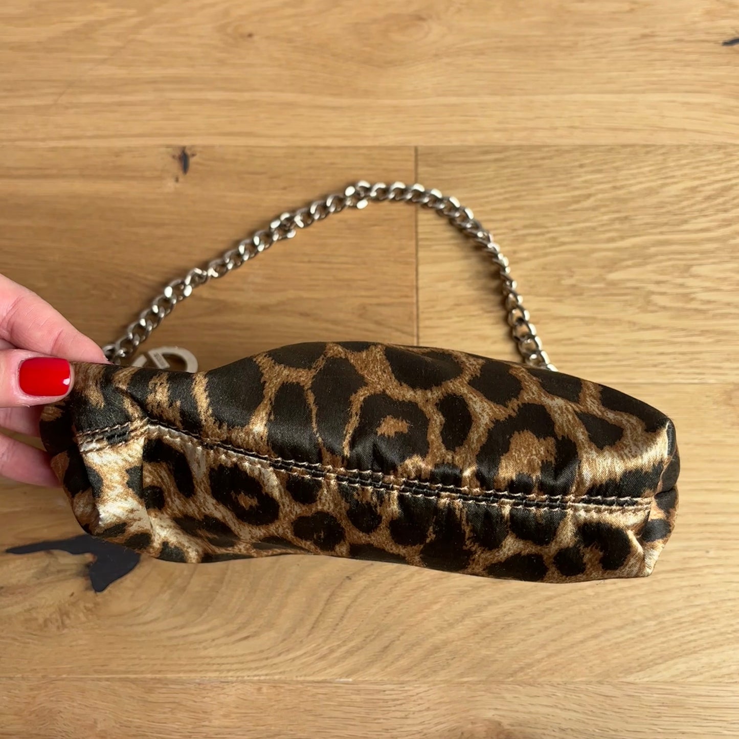 Guess Satin Leopard Purse