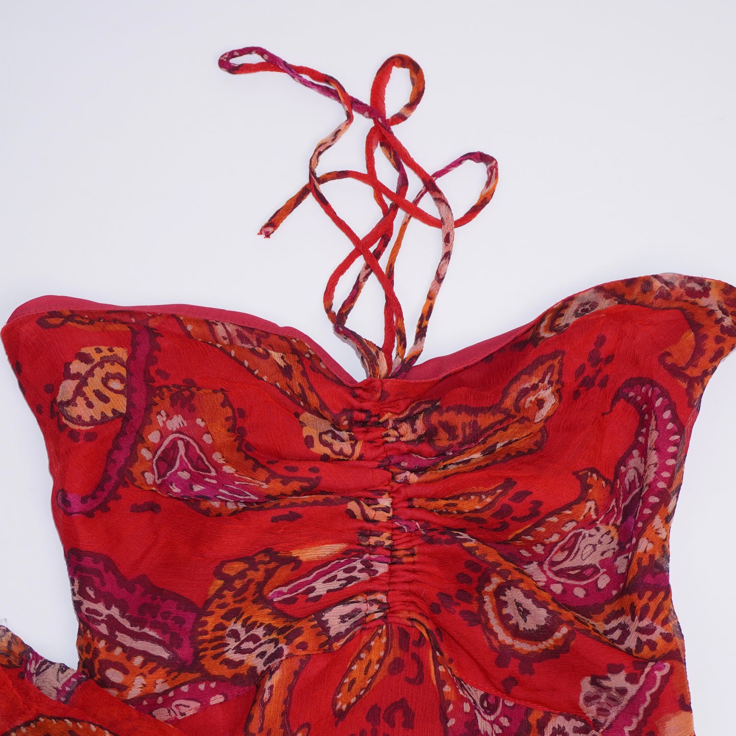 Silk Halterneck Dress (XS)