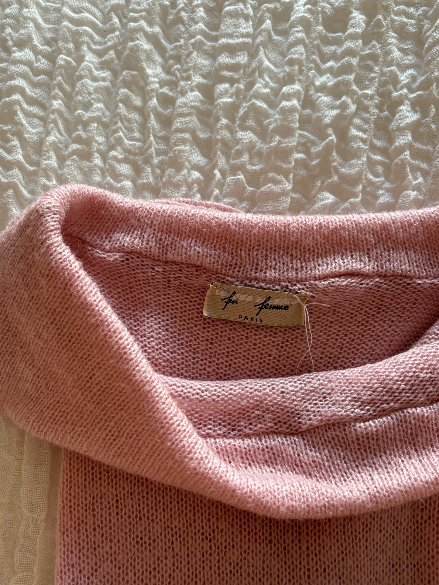 Pink Knit Offshoulder Top (XS/S)