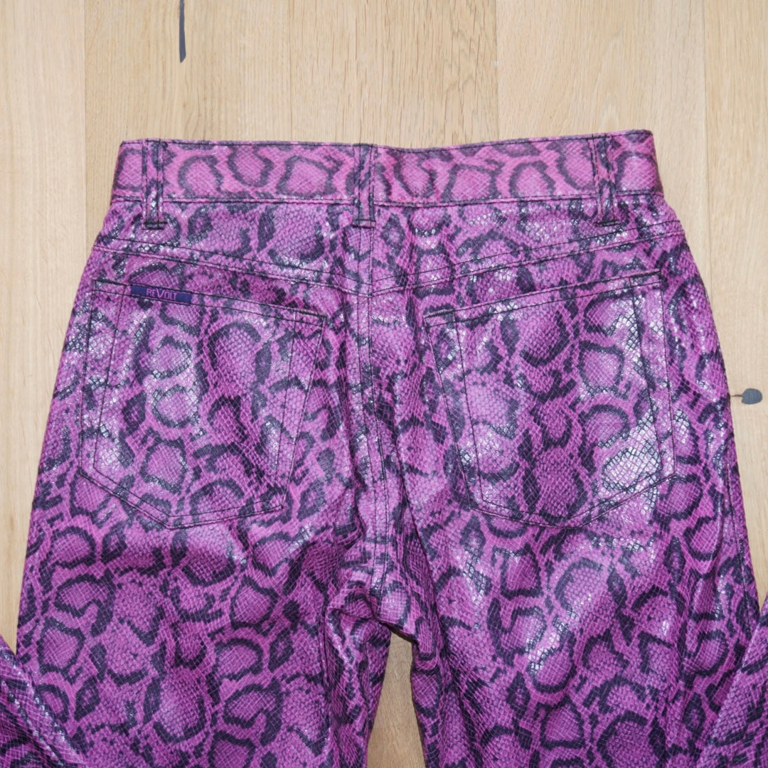 Snakeskin Print Trousers (XS)