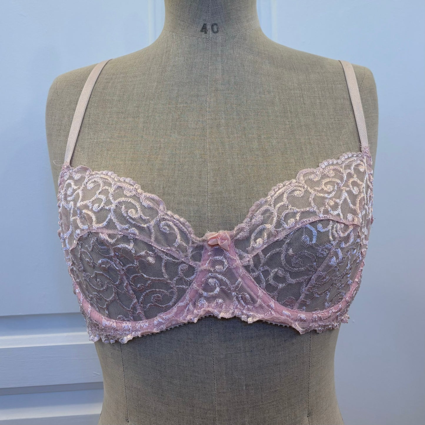 Pink Lace Bra (80C)