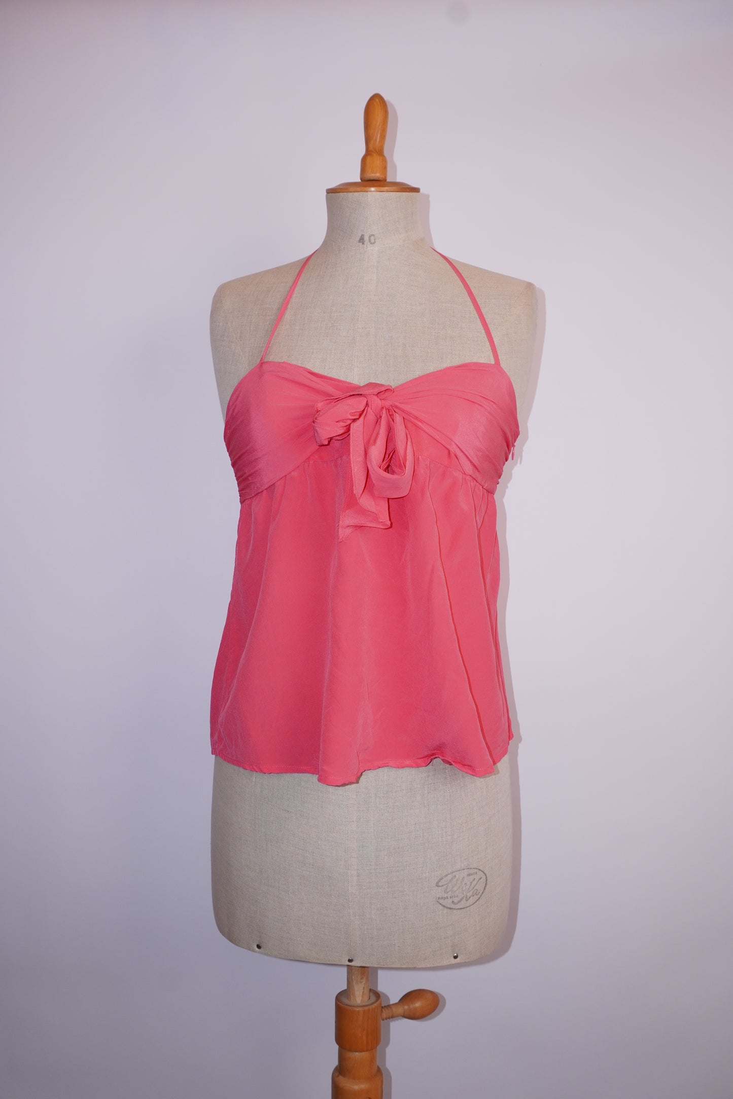Silk tie top (M)