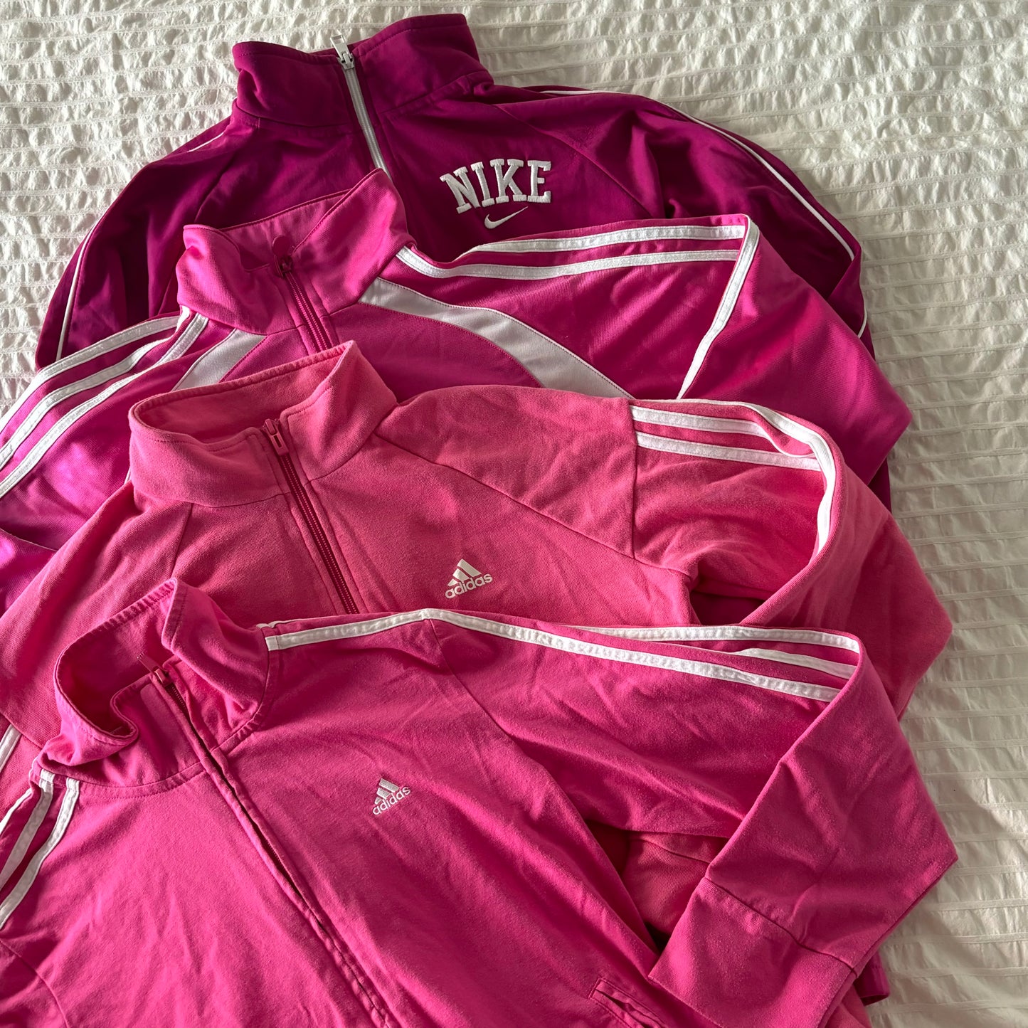 Adidas Pink Tracksuit Jacket (S)