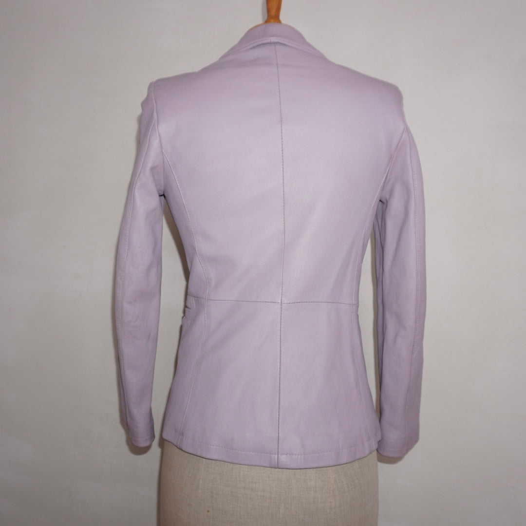 Faux Leather Blazer (XS)