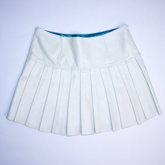 Leather Pleated Skirt (M)
