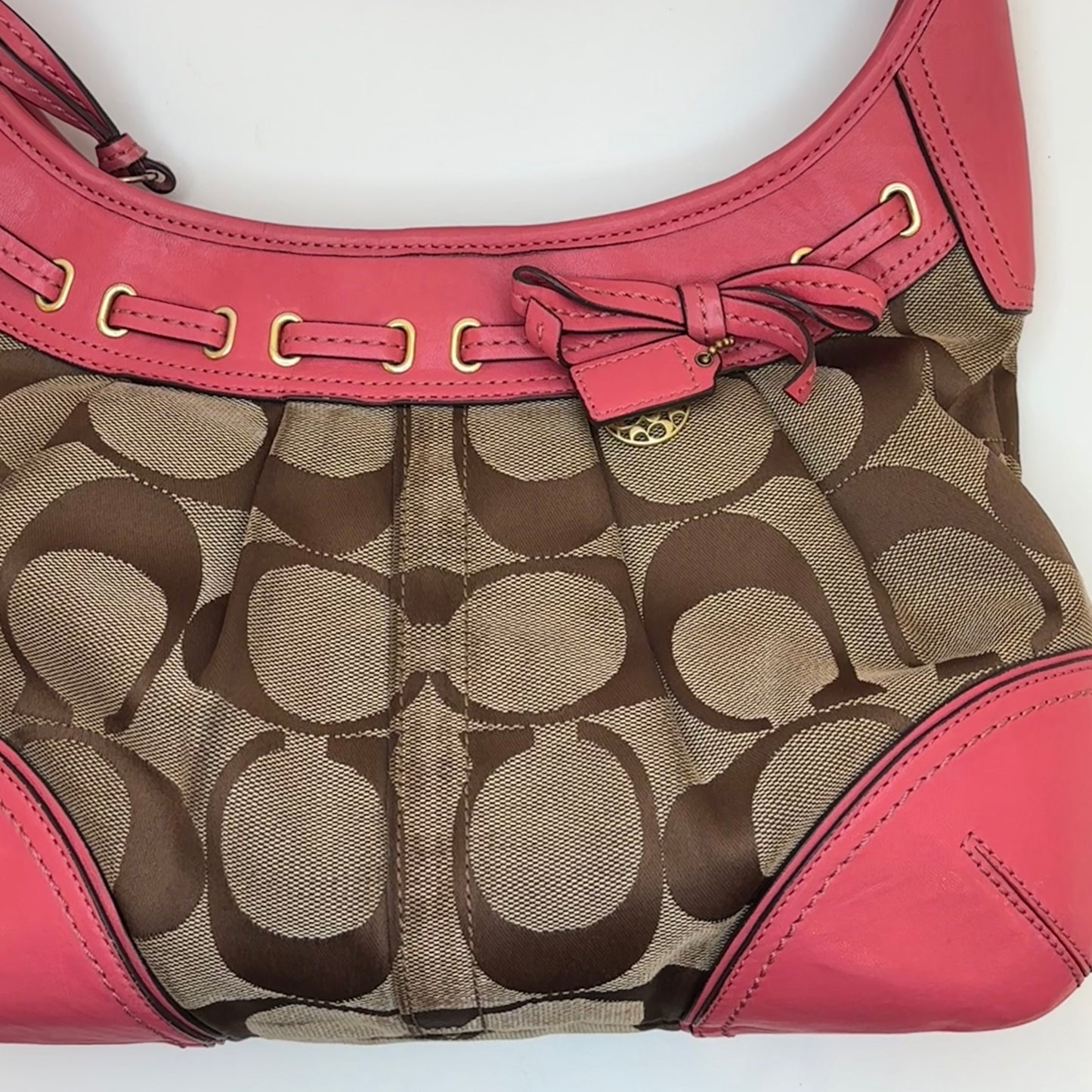 Coach Monogram Bow Purse