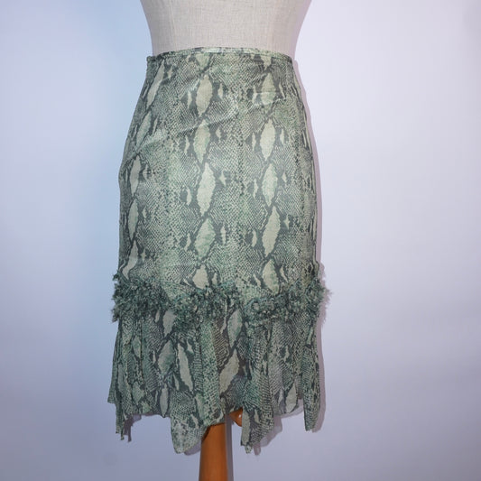 Silk Ruffle Skirt (XS)