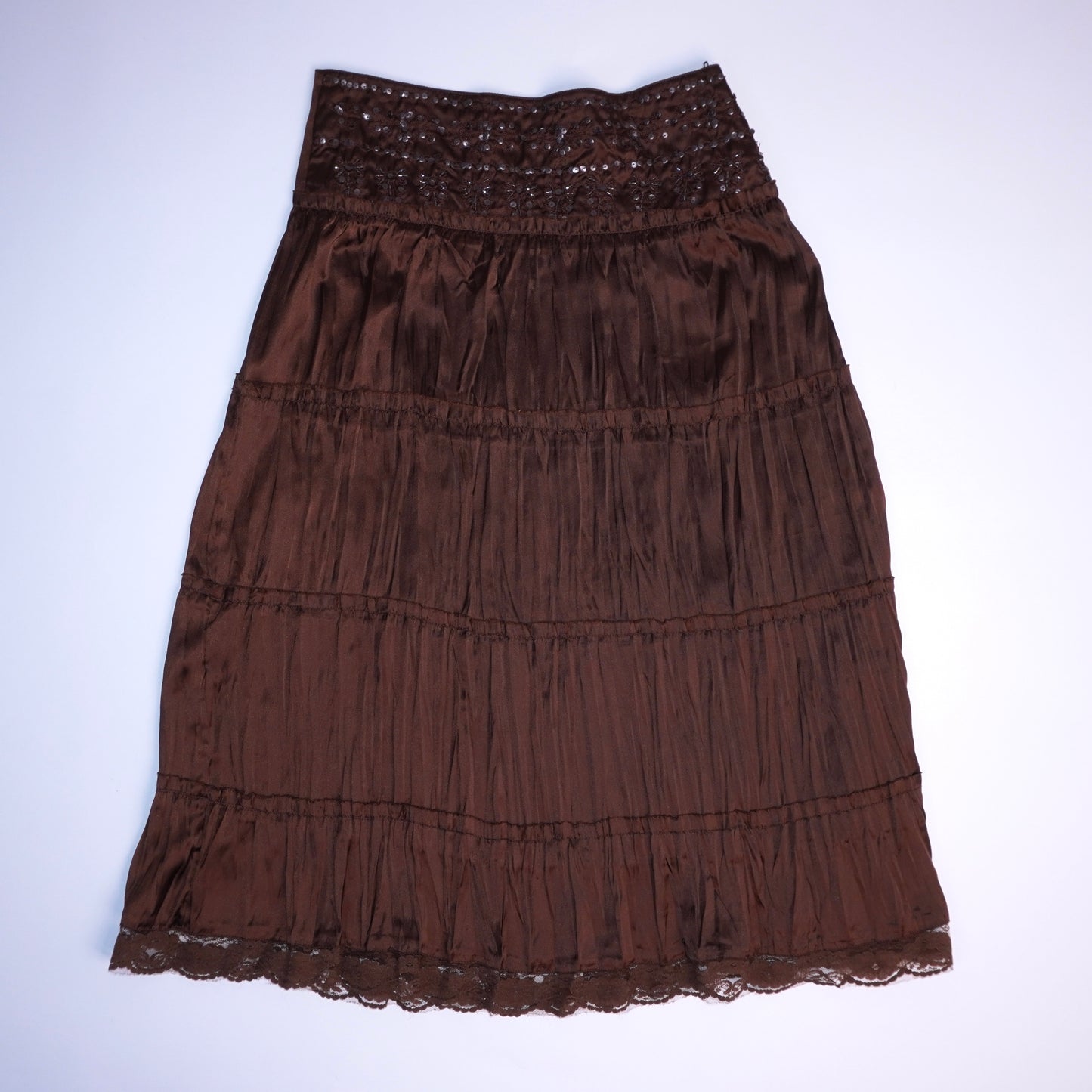 Sequin Pleated Skirt (S)