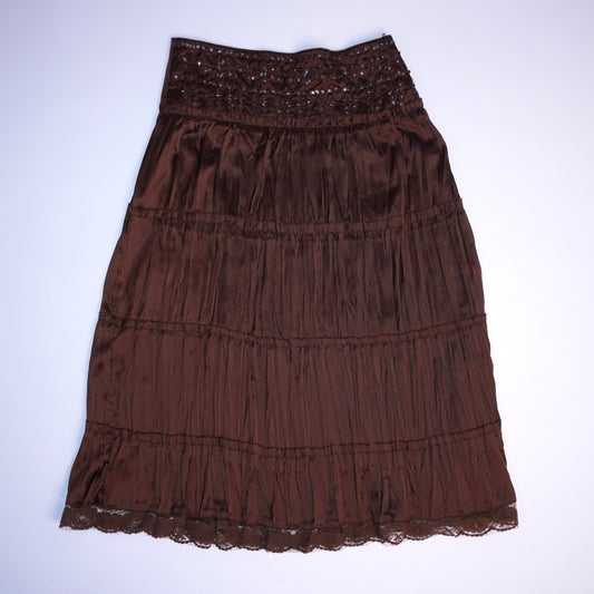 Sequin Pleated Skirt (S)