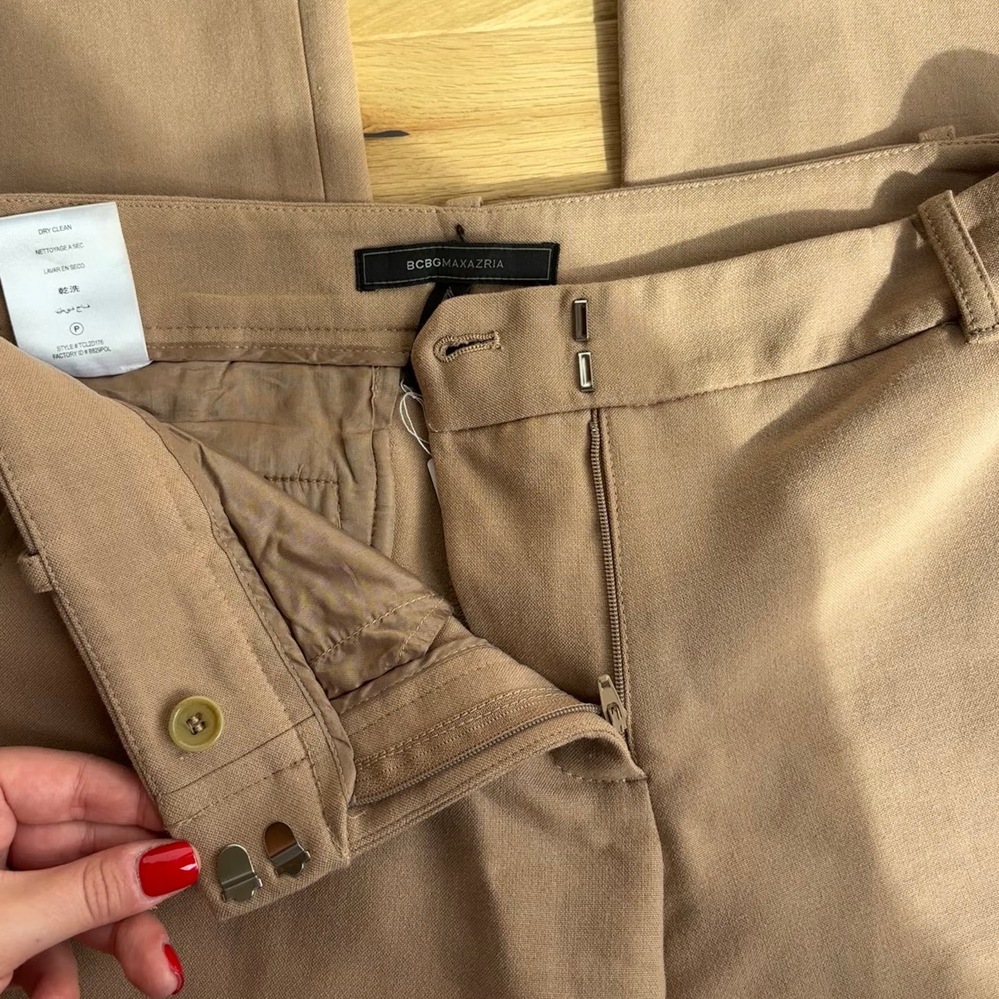 Tan Suit Trousers (S)