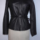 Genuine Leather Belted Jacket (S)