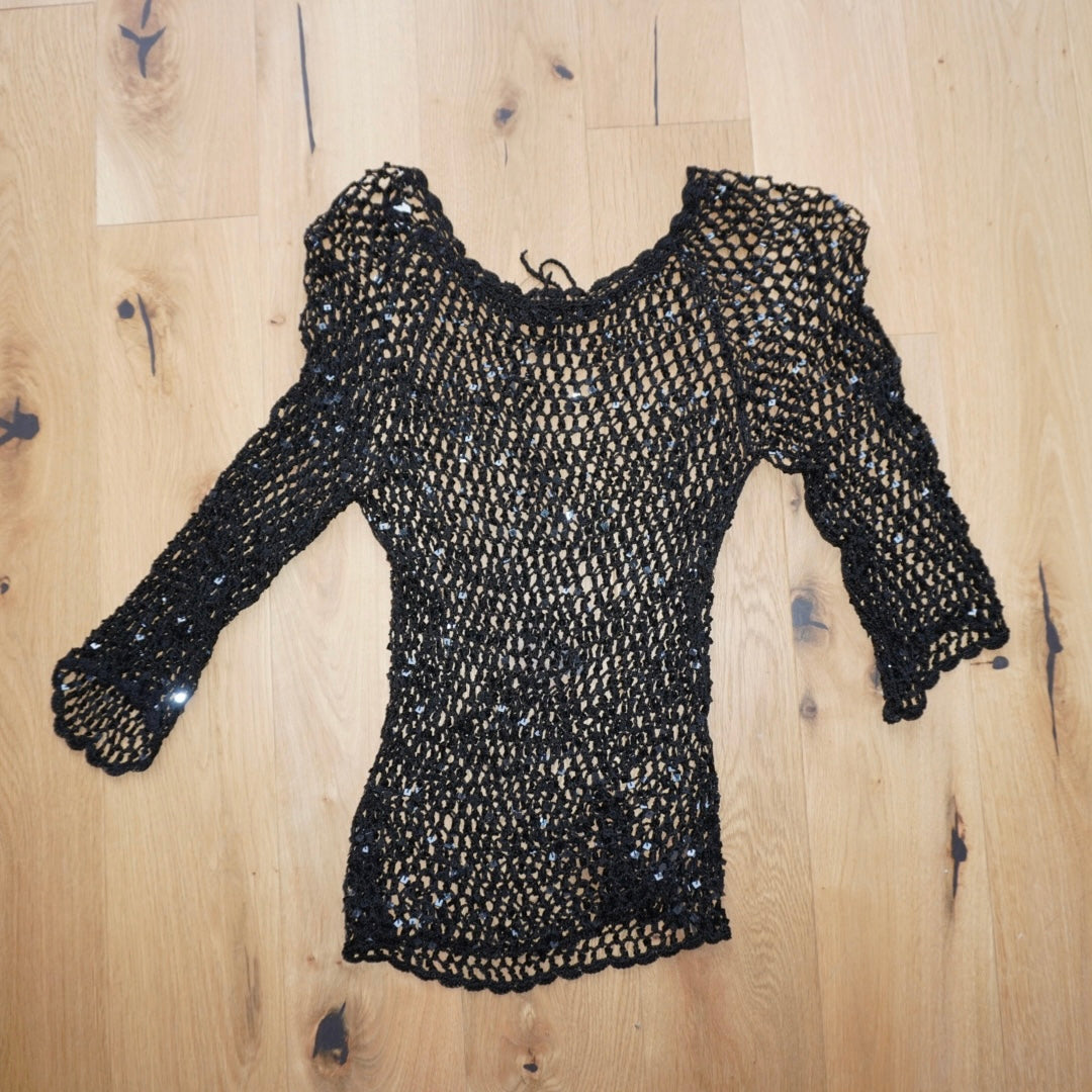 Sequin Crochet Top (S)