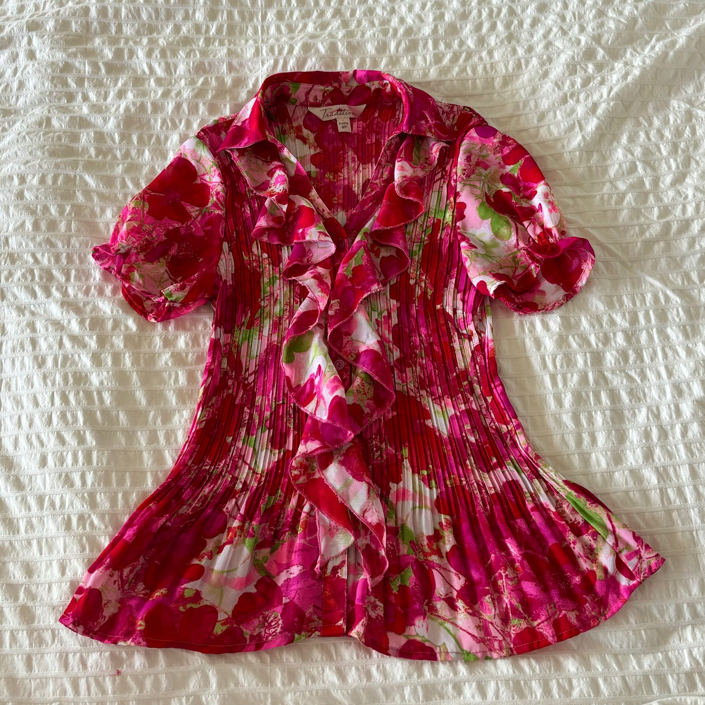 Floral Ruffle Blouse (M)