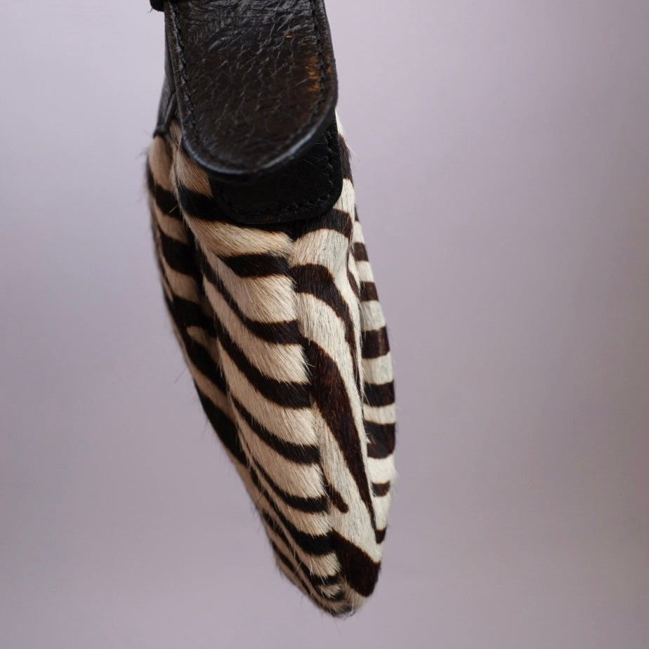 Zebra Haircalf Purse