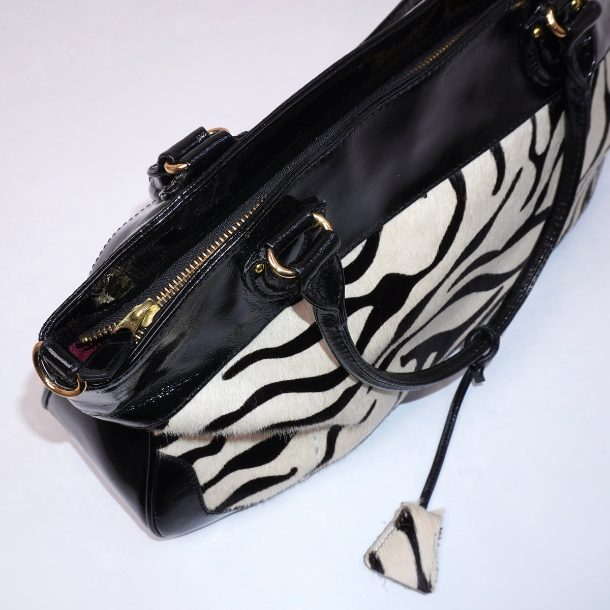 Zebra Calfhair Purse