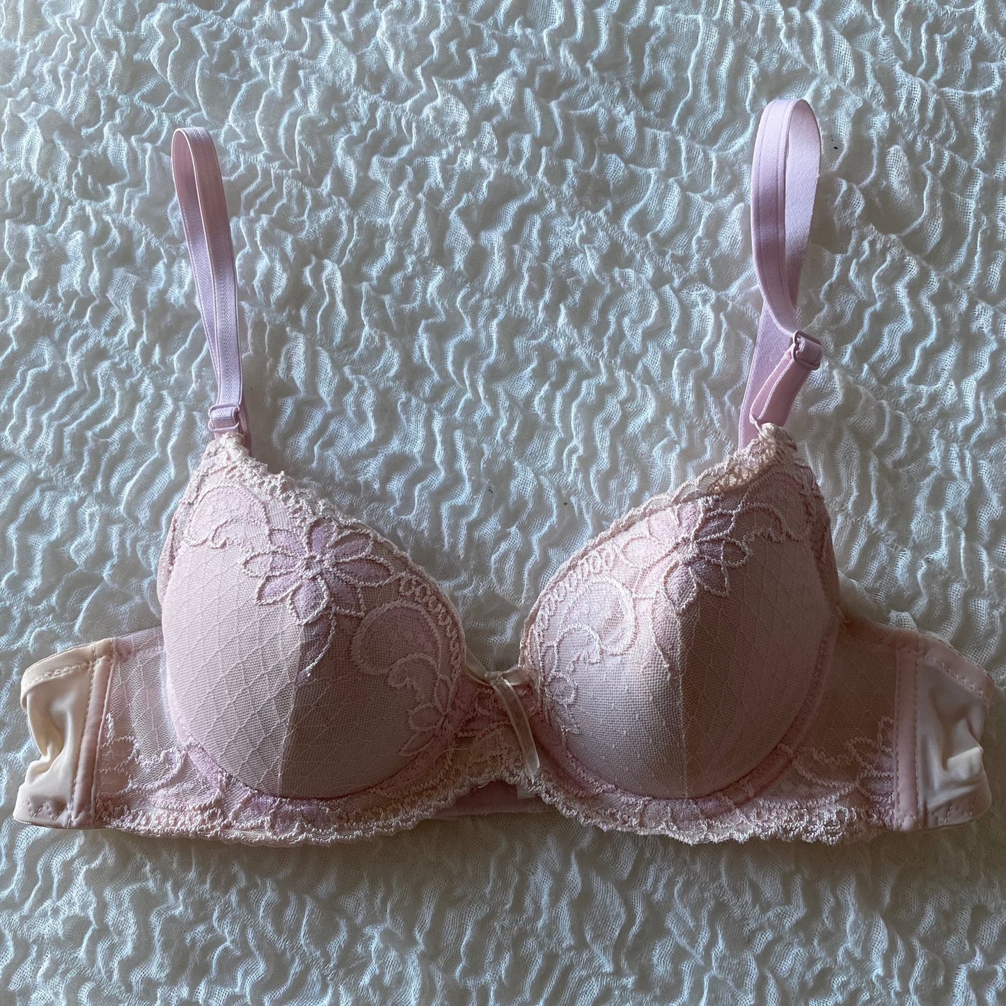 Pink Lace Bra (75A)