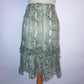 Silk Ruffle Skirt (XS)