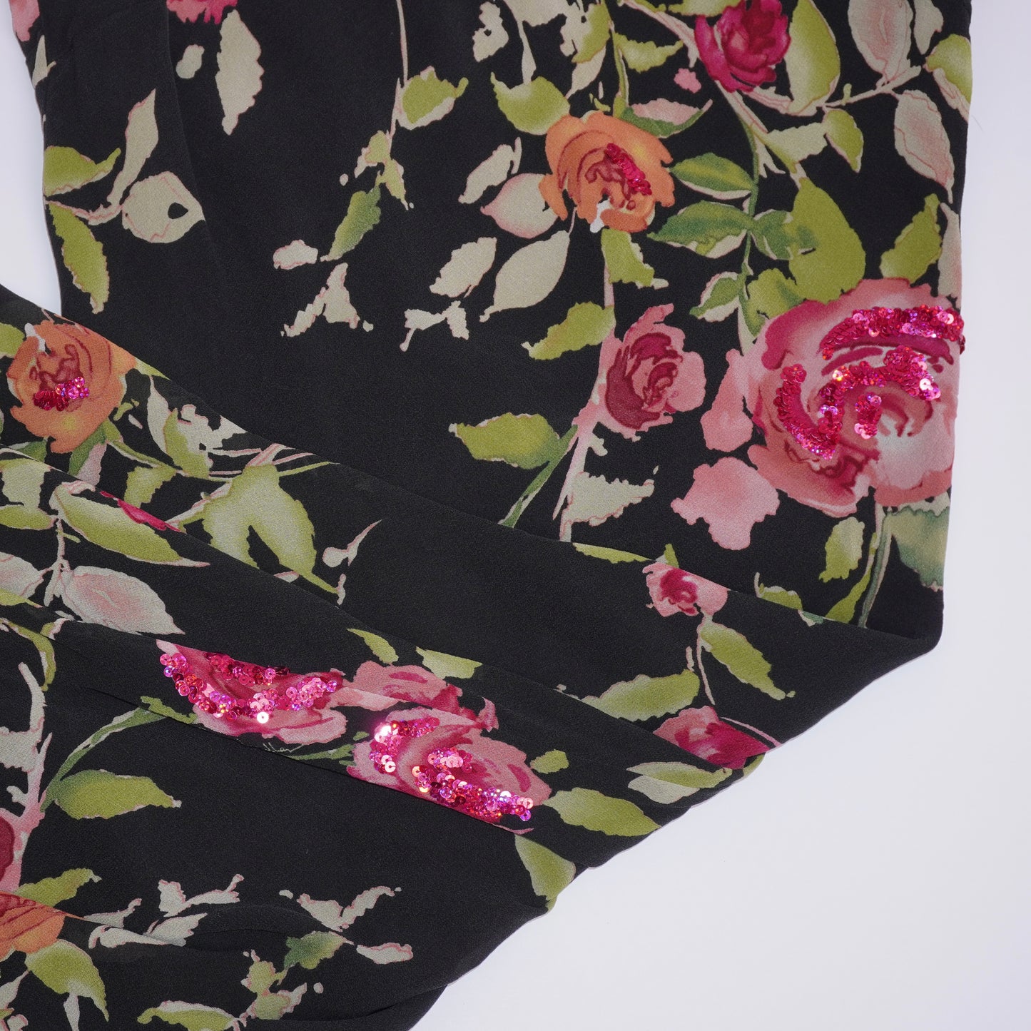 Silk Maxi Dress (M)