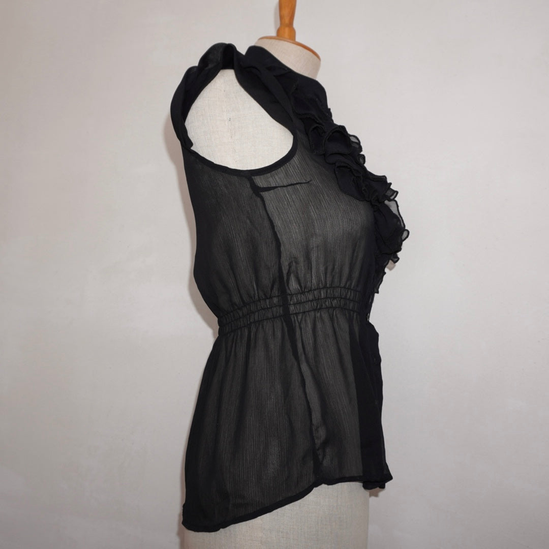 Sheer Ruffle Top (S)