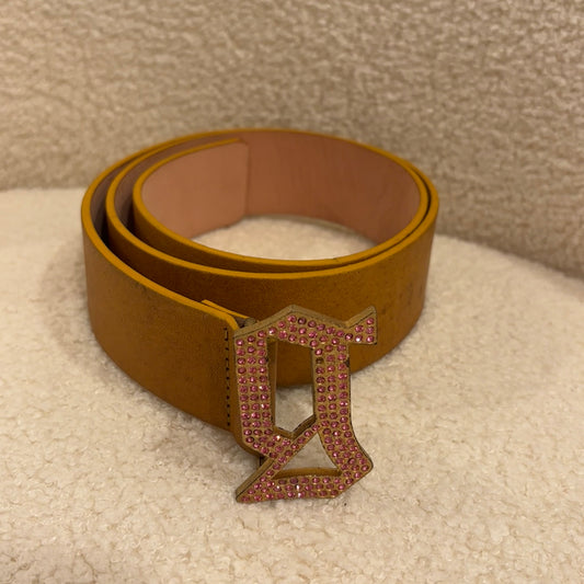 Galliano Pink Rhinestone Belt