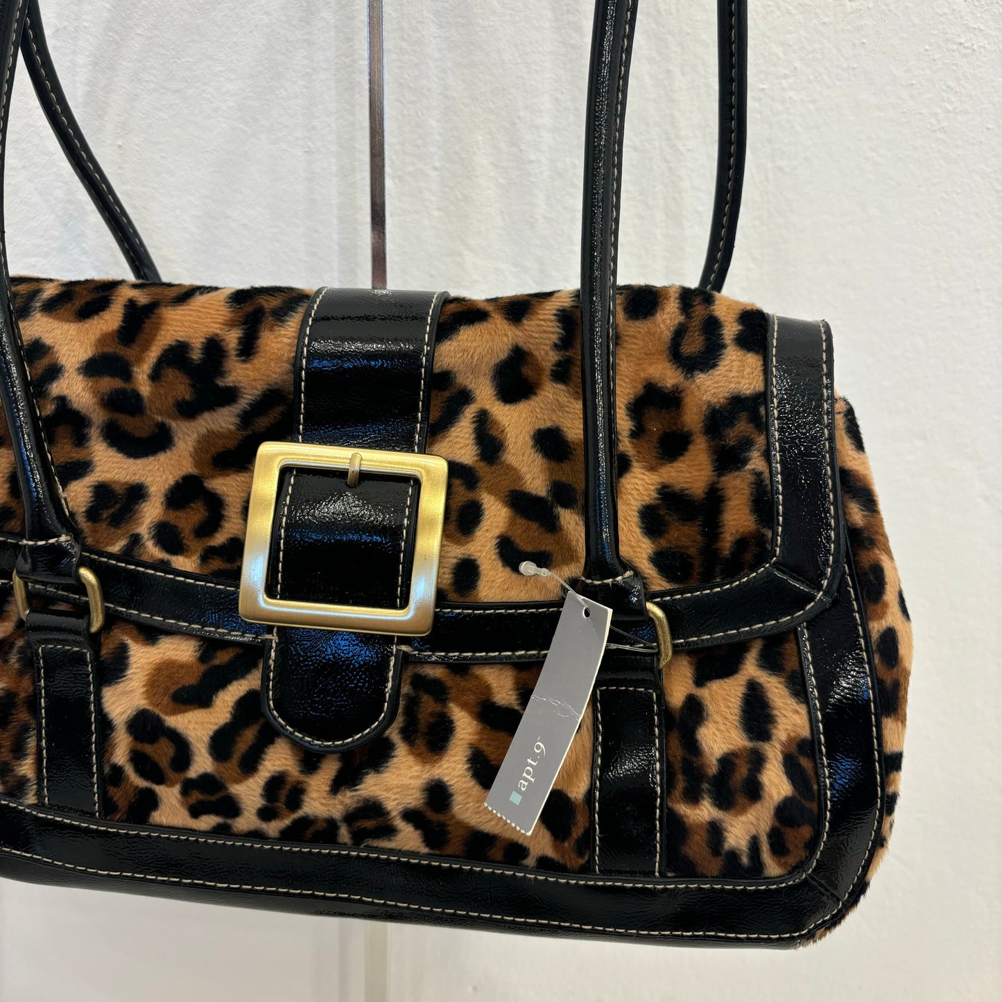 Fuzzy Leopard Purse