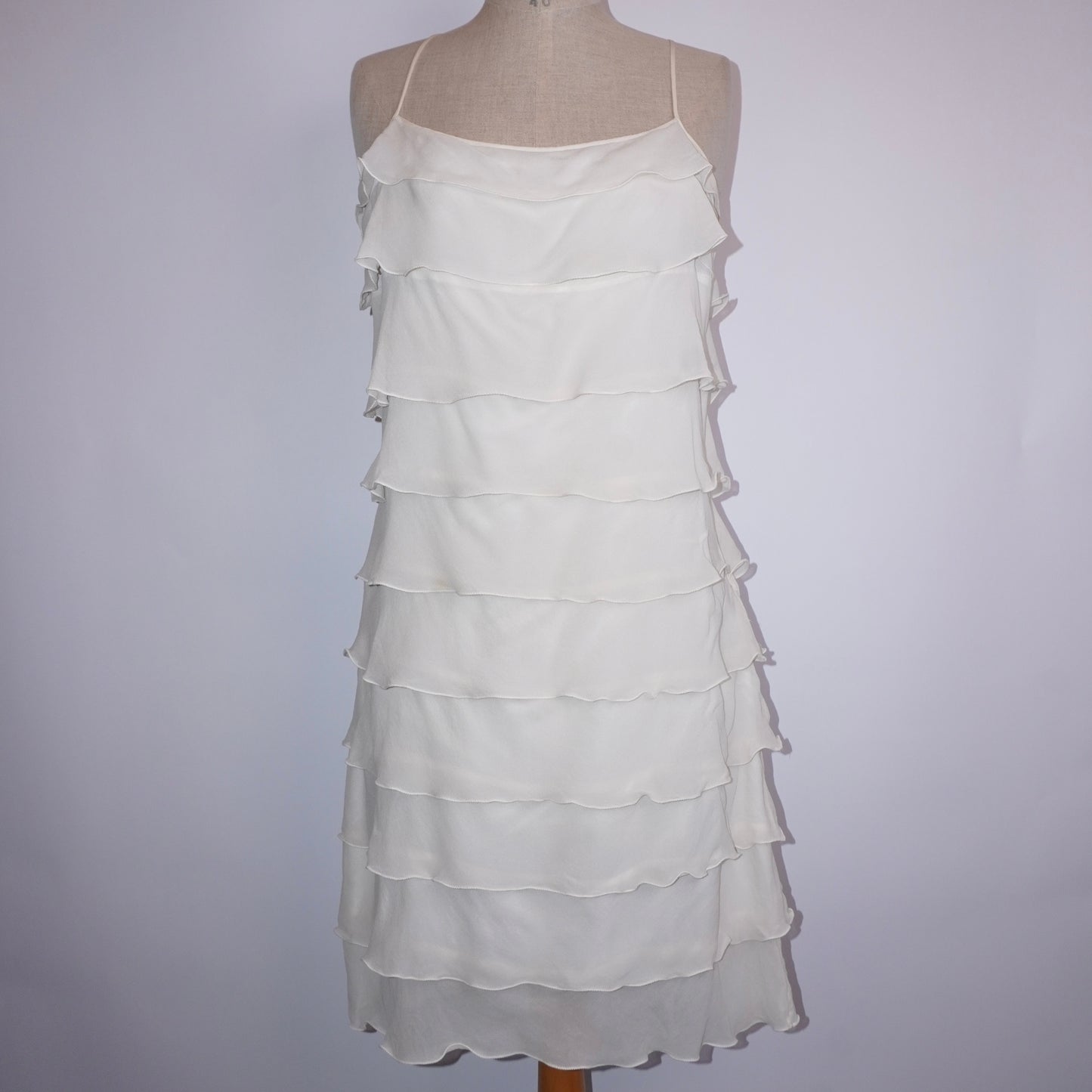 Silk Ruffle Dress (L)