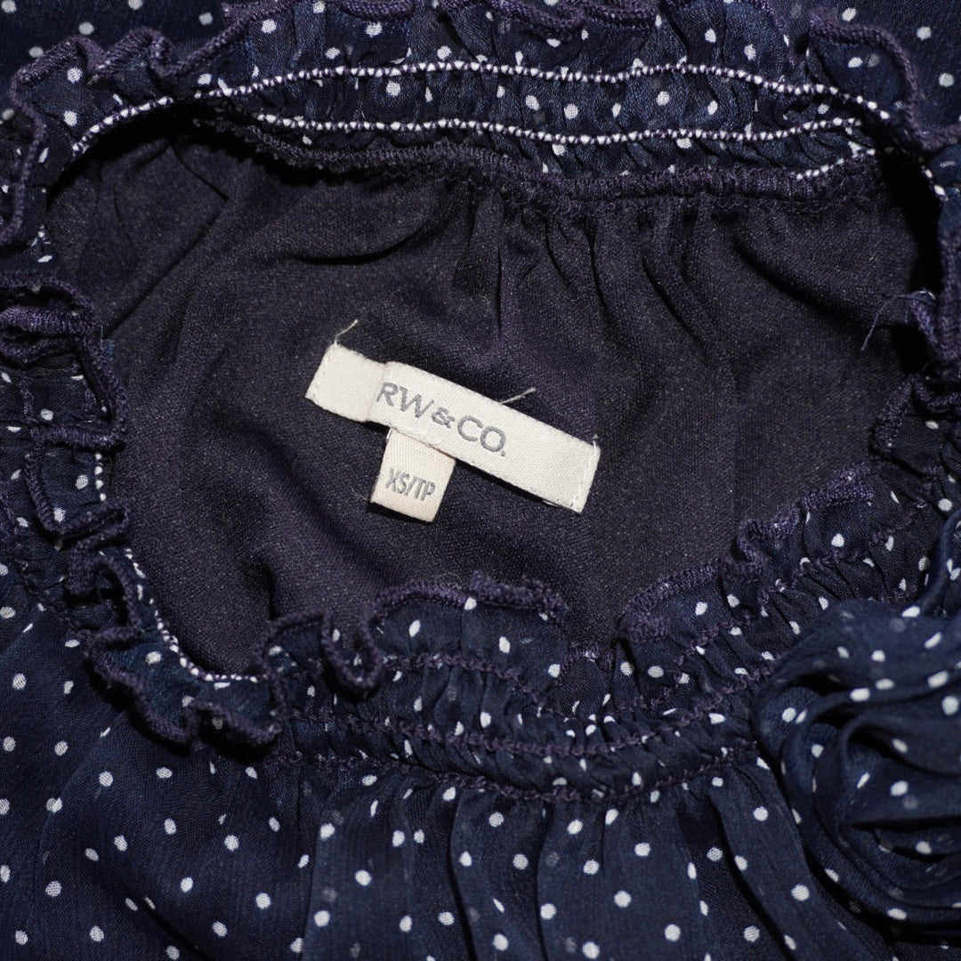 Polkadot Rosette Top (XS)