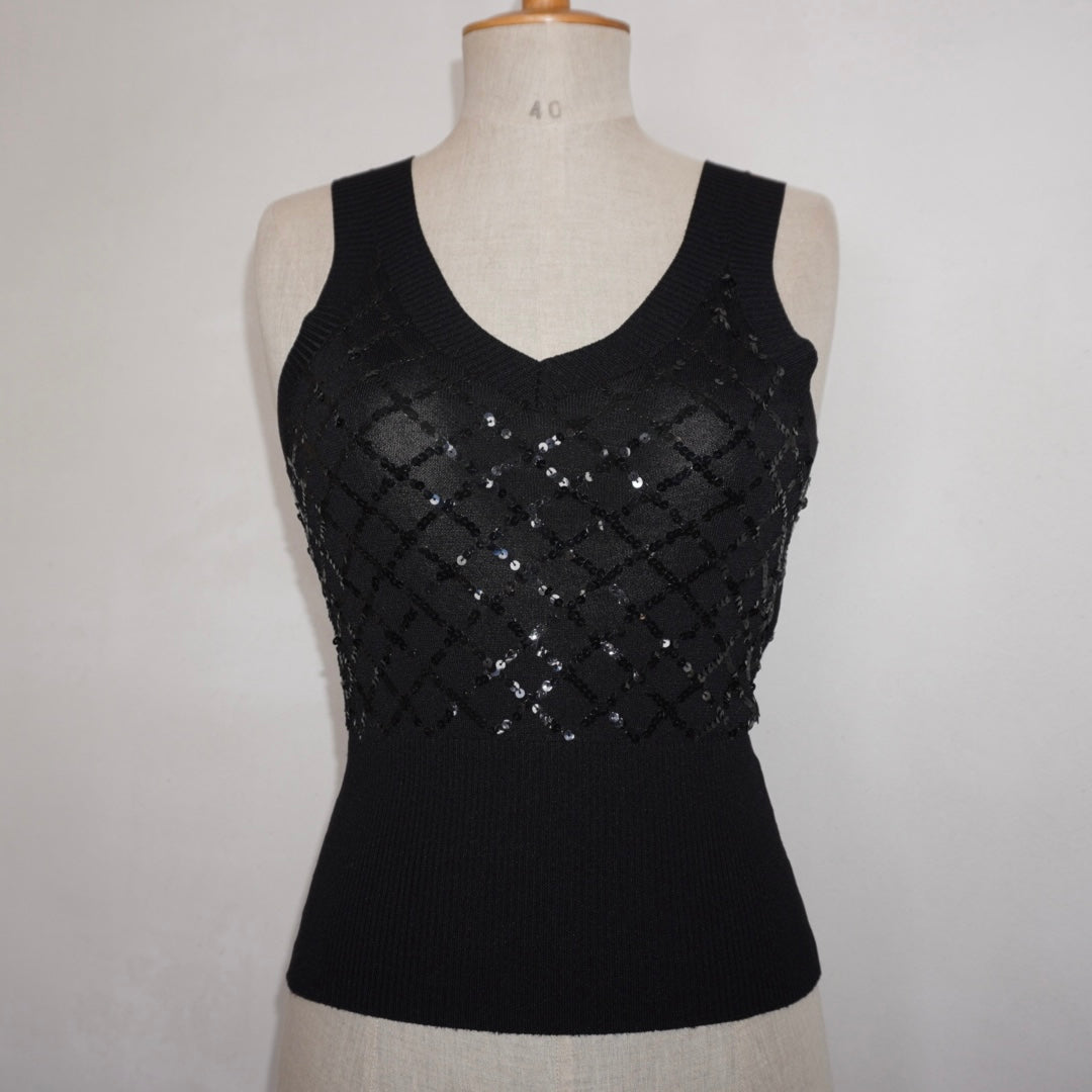 Sequin Knit Top (S)