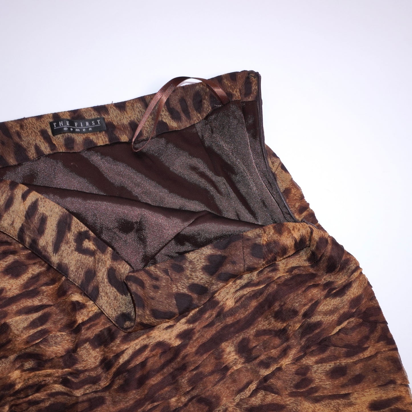 Silk Leopard Miniskirt (XS)