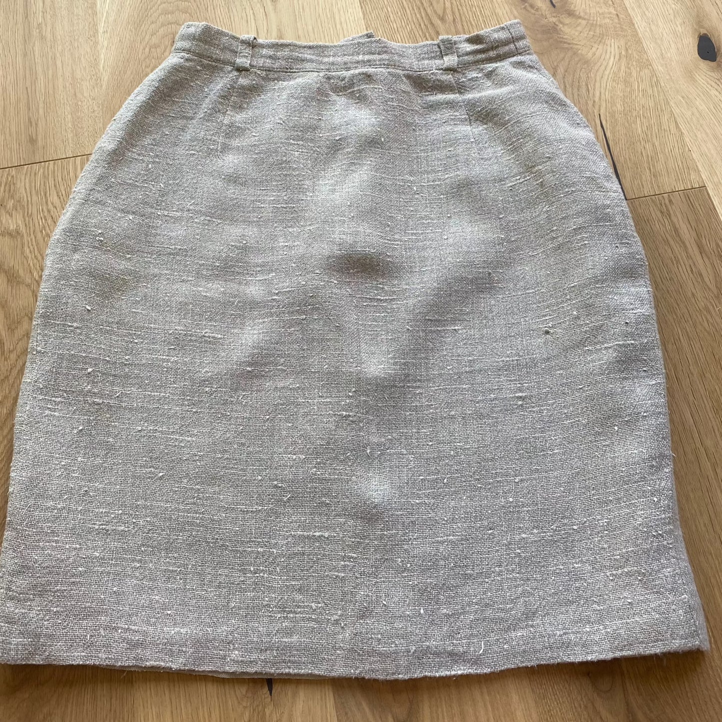 Beige Linen Skirt (S)