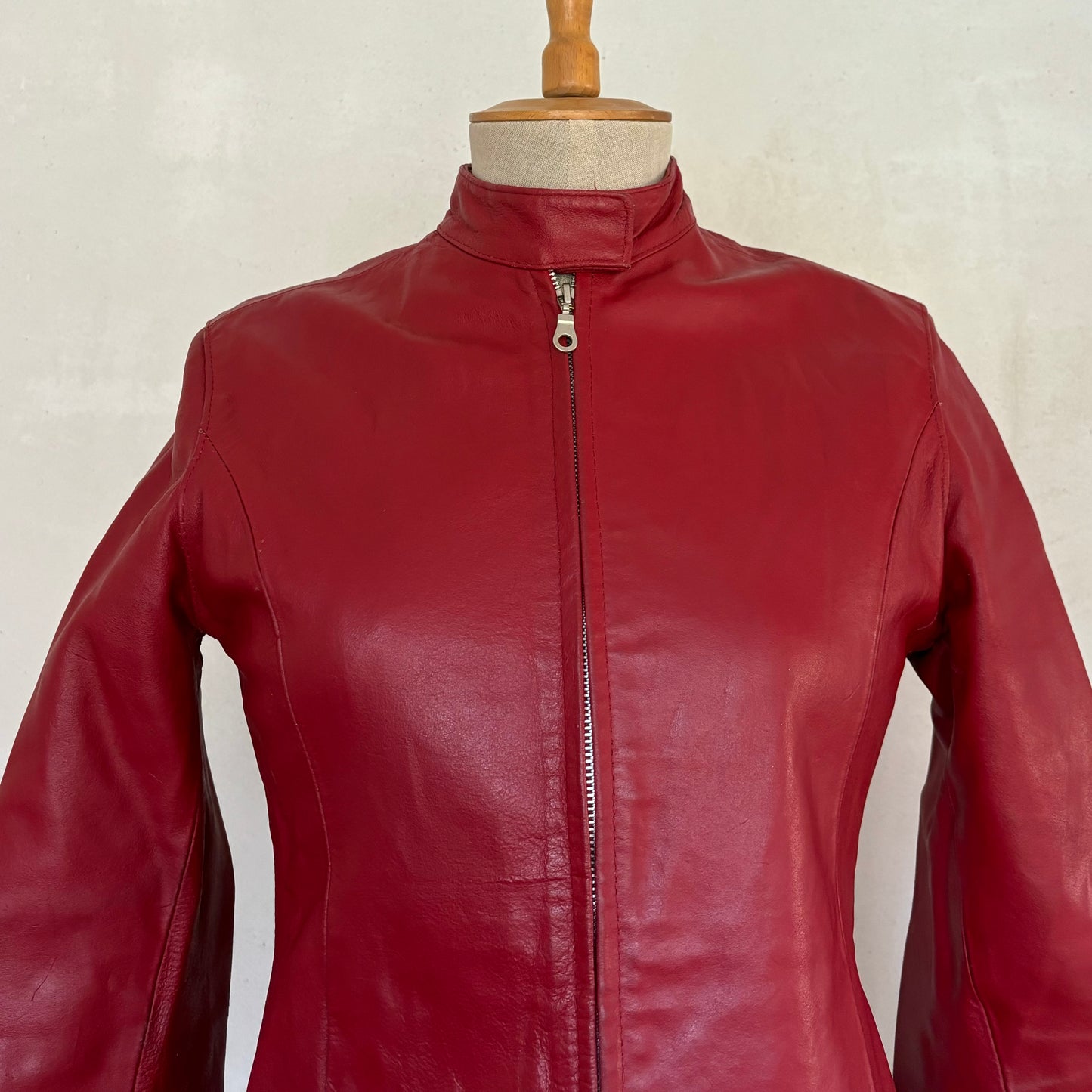 Red Leather Jacket (XS)