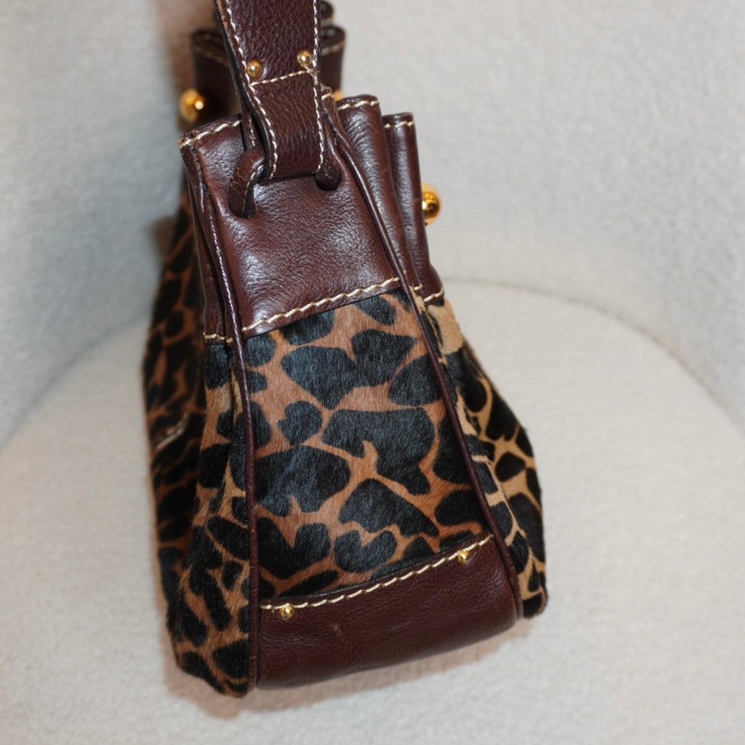 Animal Print Leather Purse