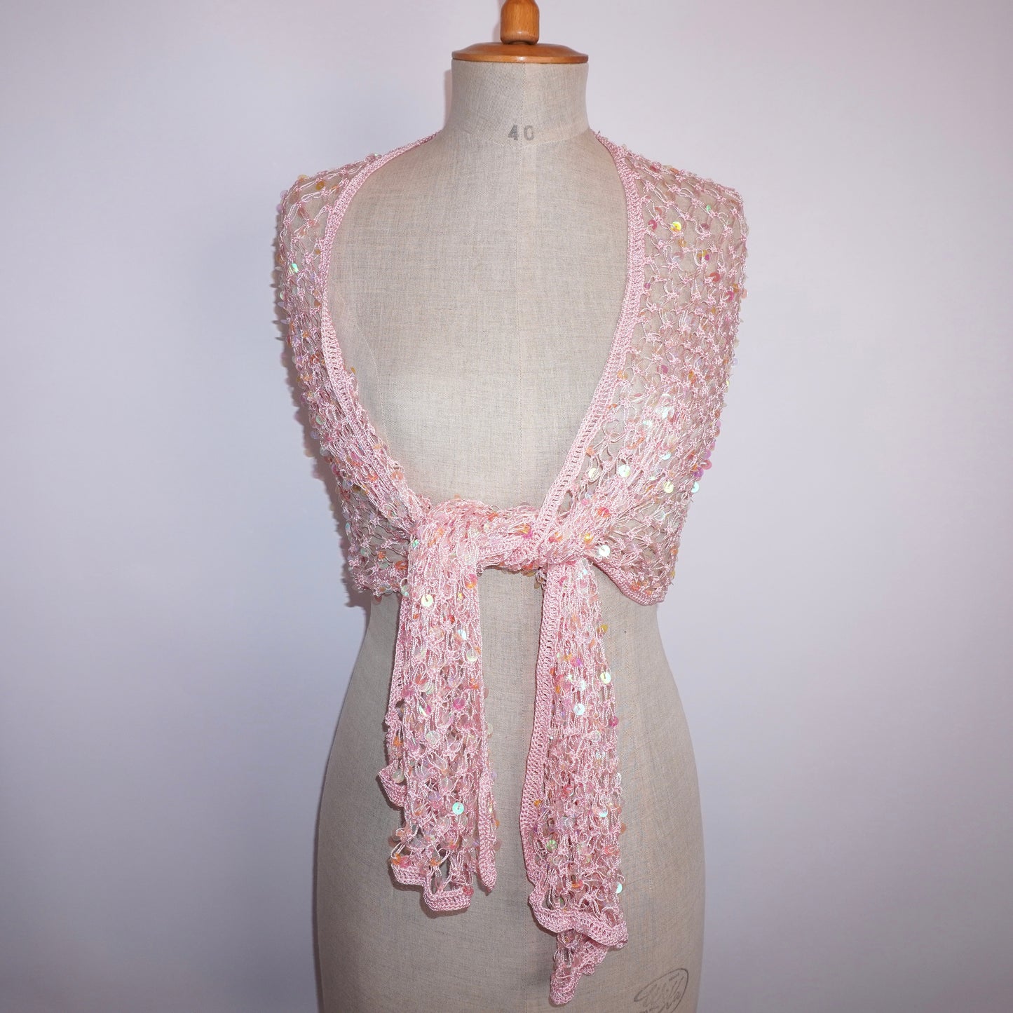 Sequin Crochet Scarf