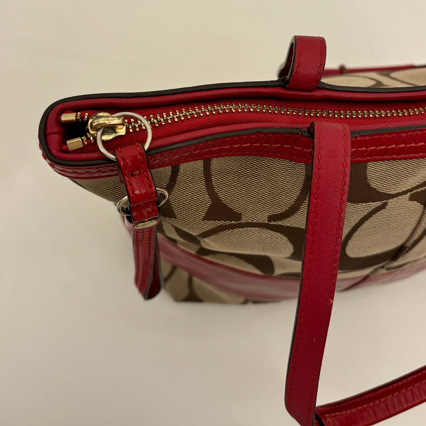 Coach Monogram Purse red