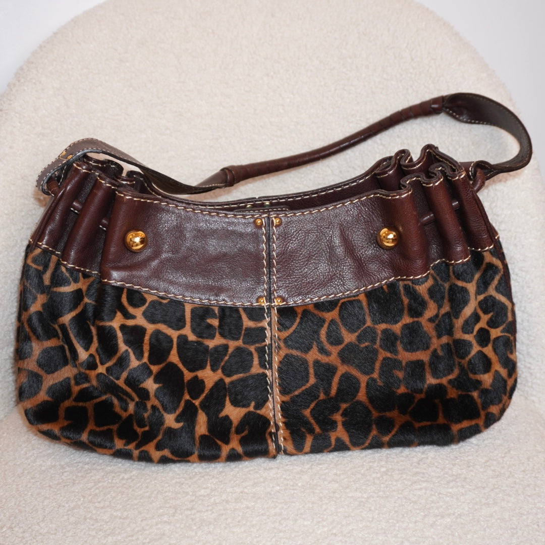 Animal Print Leather Purse