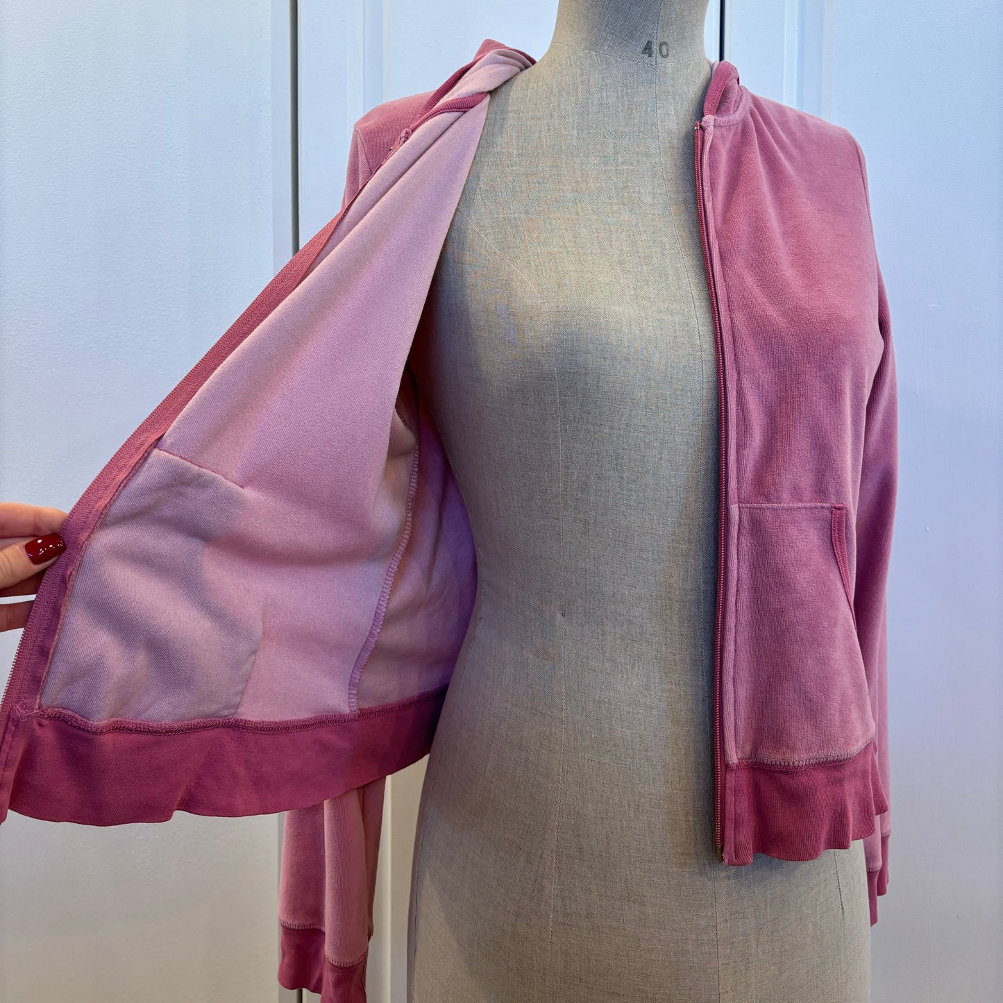 Pink Velour Jacket (M)