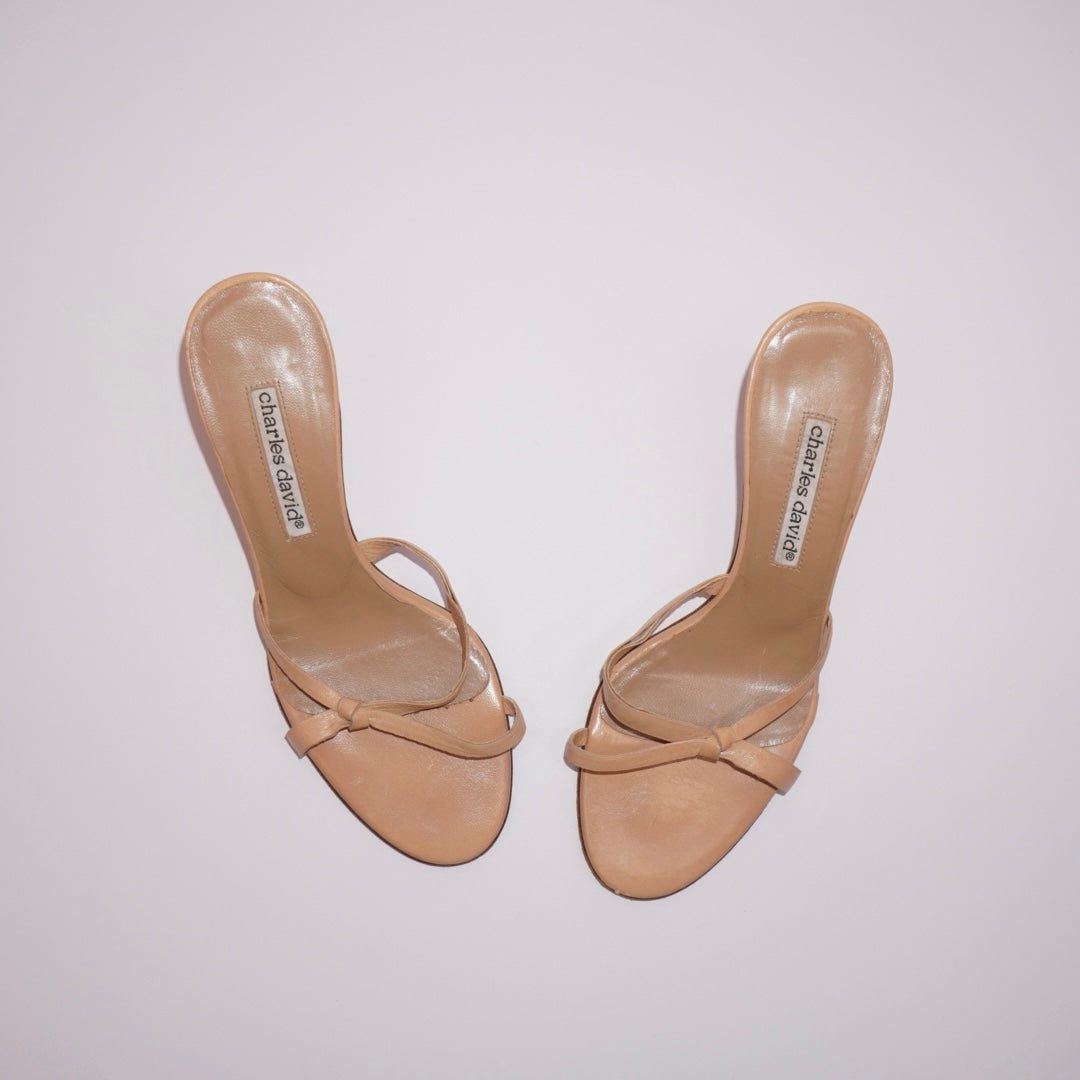 Tan Leather Mules (36)