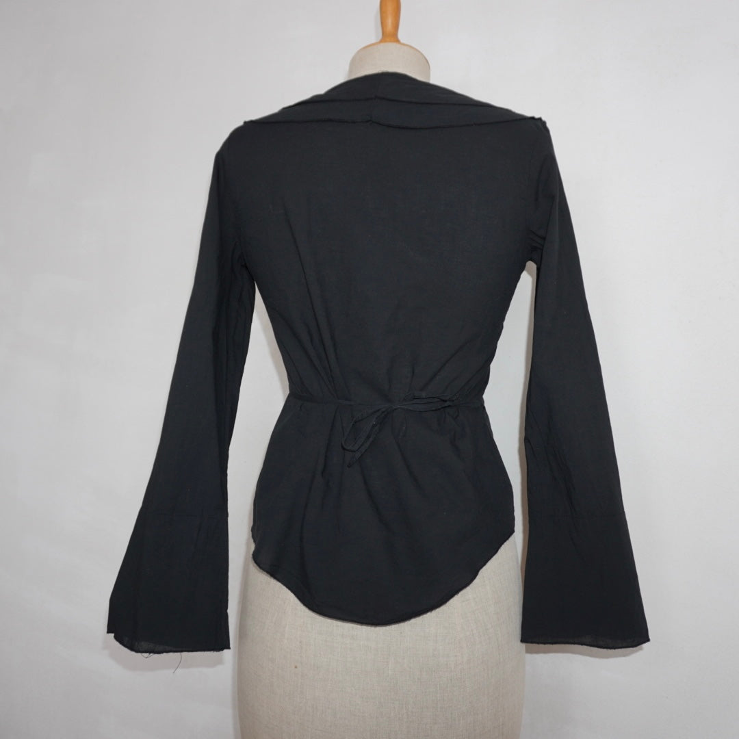 Ruffle Wrap Blouse (XS)