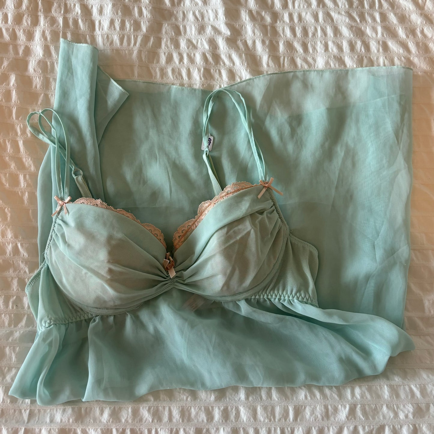 Mint Mesh Babydoll (S)