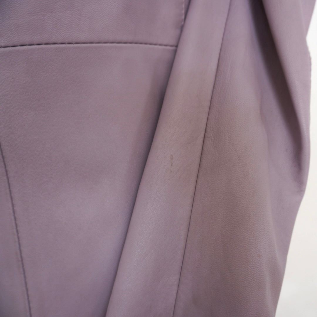 Faux Leather Blazer (XS)