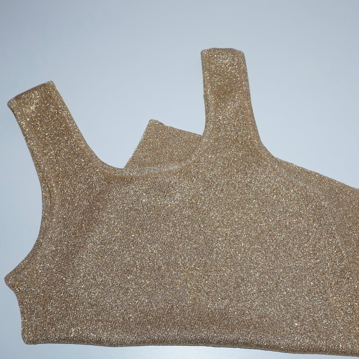 Haut en tricot doré (S)