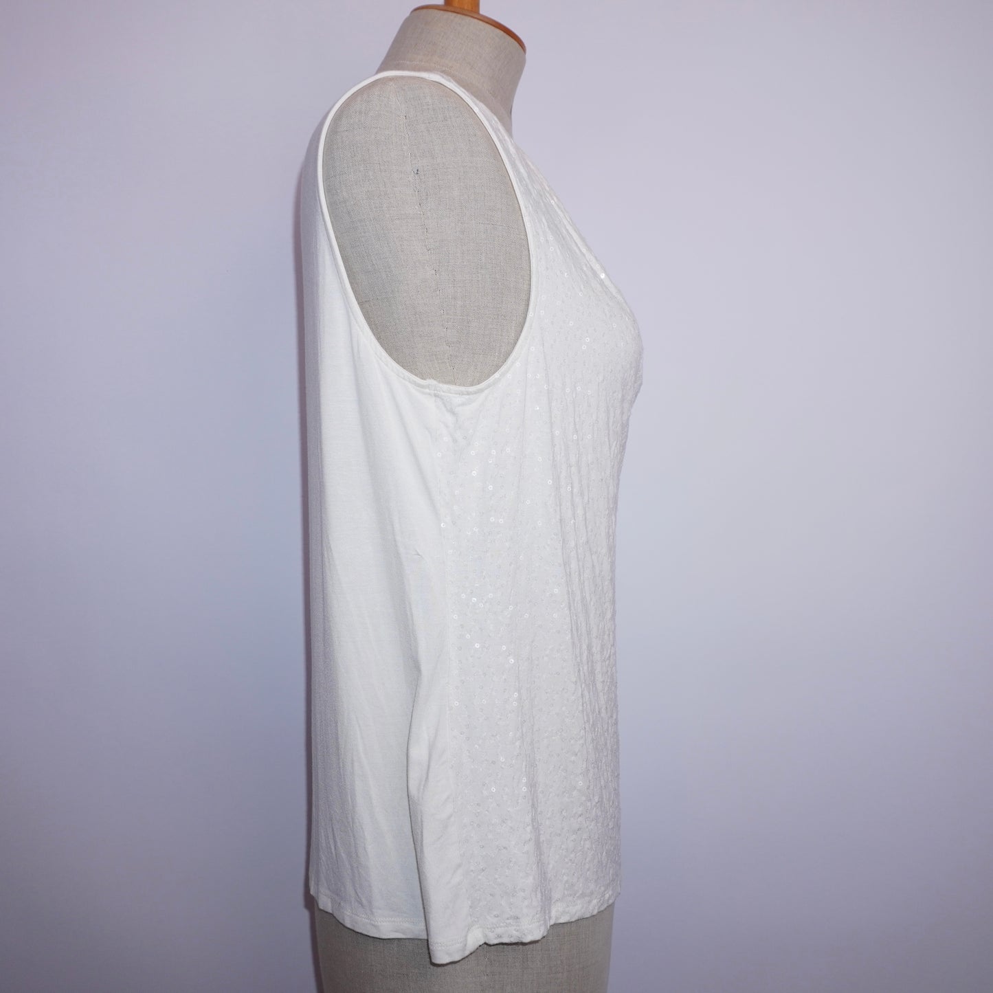 Sequin Cowlneck Top (XL)