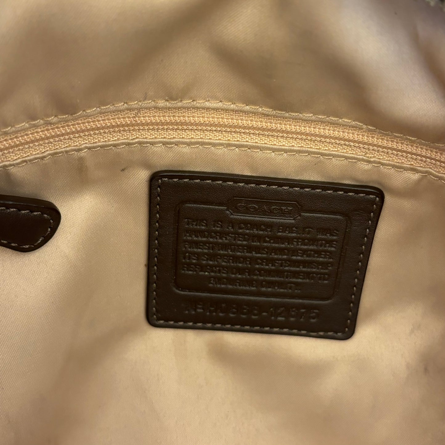 Coach Satin Monogram Purse