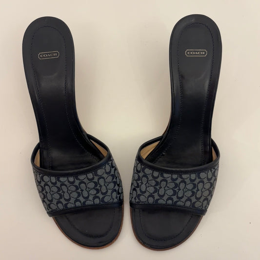 Coach Monogram Mules (38.5)