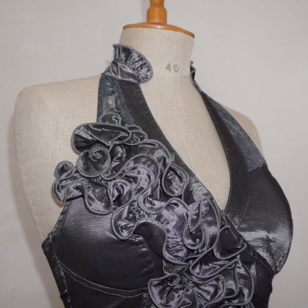 Ruffle Halterneck Top (M)