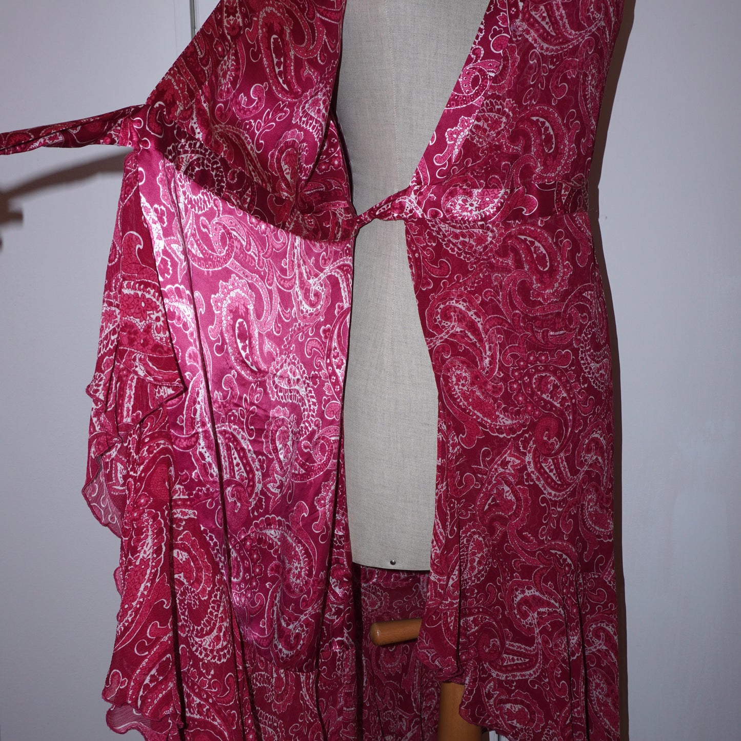 Silk Wrap Dress (S)