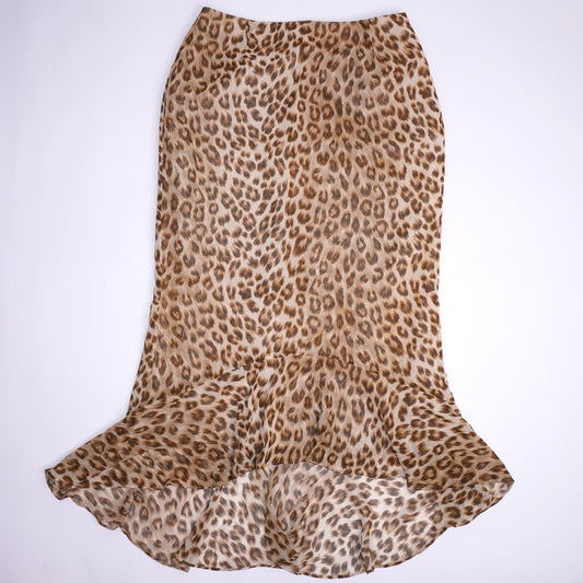 Leopard Trumpet Skirt (M)