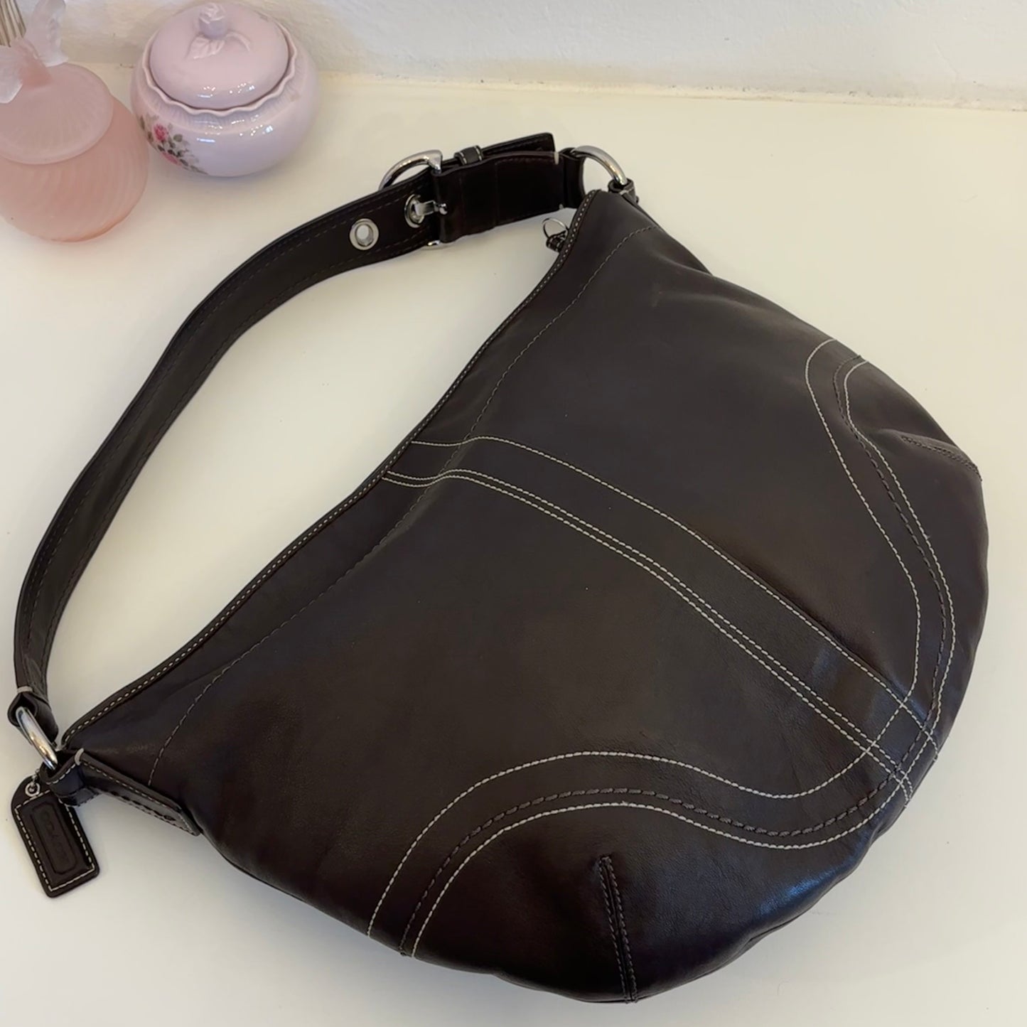 Coach Leather Hobo Purse