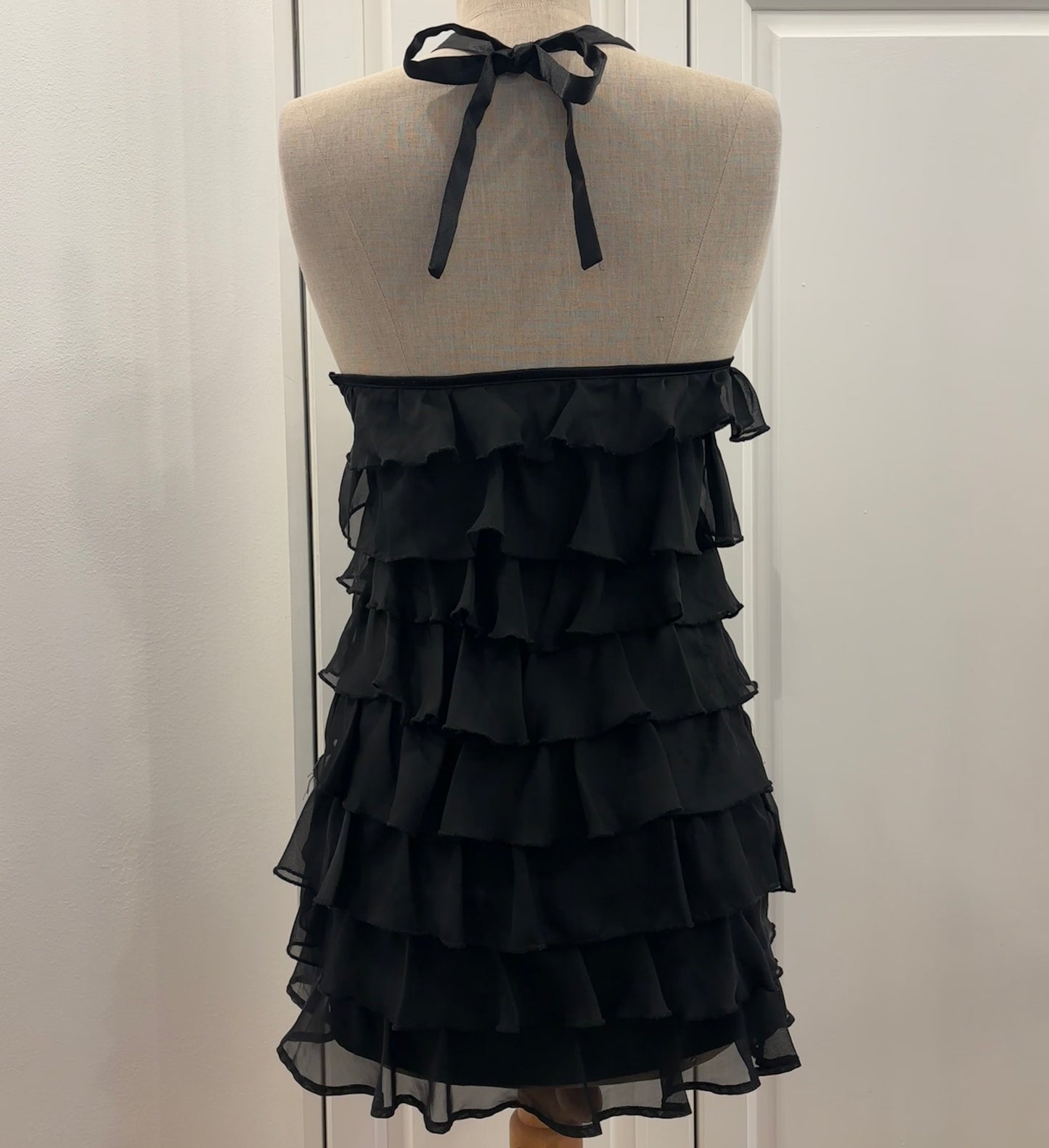 Ruffle Halterneck Dress (XS)